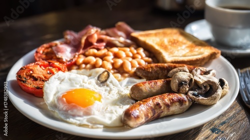 Full English Breakfast with Coffee