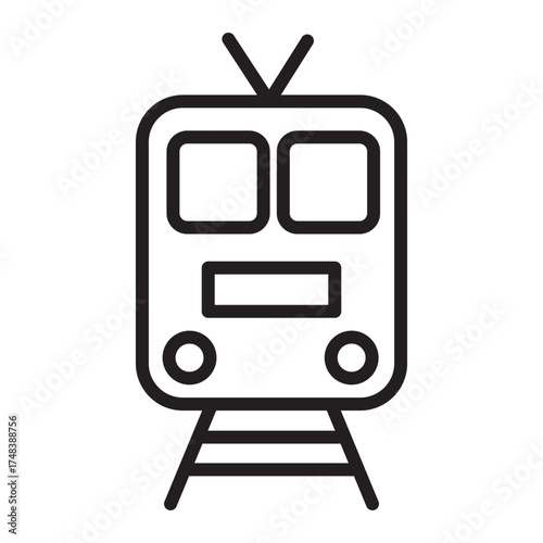 Train icon. Train icon black