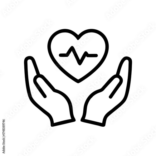 Heart Care for Elderly Concept