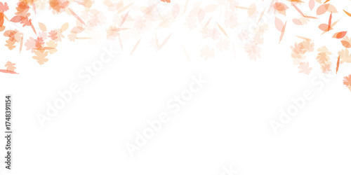 Autumn Leaves Top Border Background