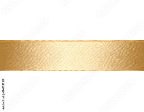 Gold ribbon banner