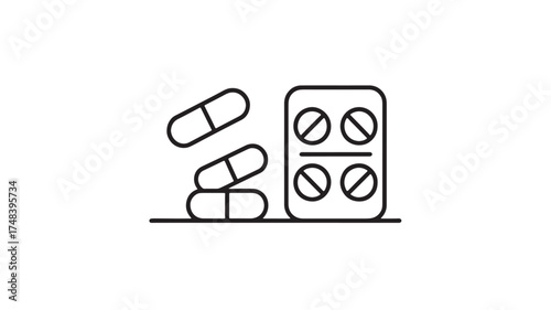 Medical capsules and blister pack for treatment and health care