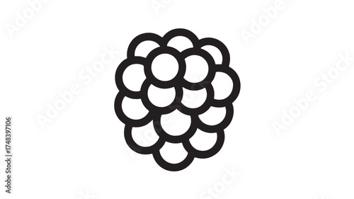 Abstract cluster of circles forming a organic shape