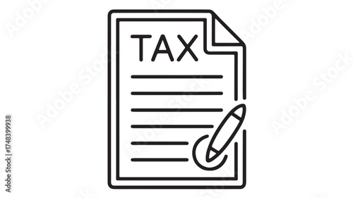 Tax document being signed with a pen, representing financial responsibility and paperwork