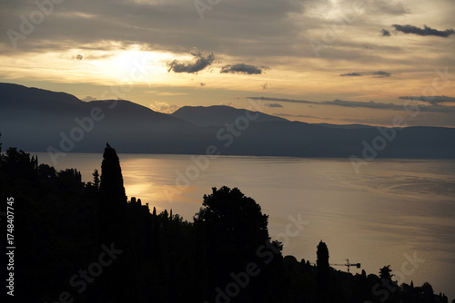 view from Gardone at the lake of Garda