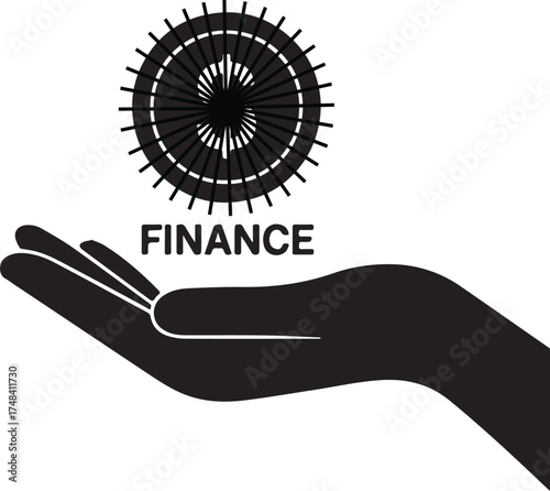 Hand holding a dollar coin symbolizing financial support and economic assistance