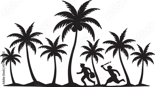 The coconut tree has a taproot. নারিকেল গাছ