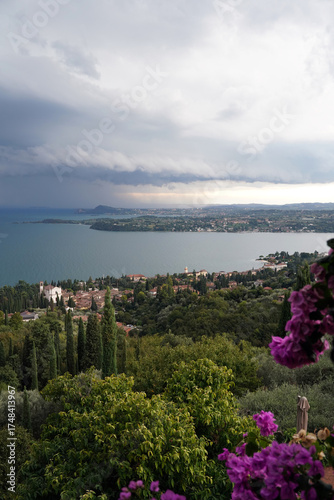 view of th lake Garda in Italy