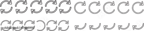 Transfer, Swap, Exchange, Spin, Flip Concept Vector Icons