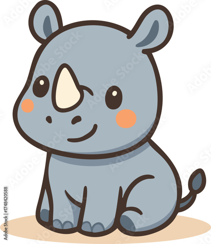 Cute little rhino