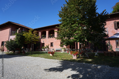 winery in the hills near Marmorito in Piemont