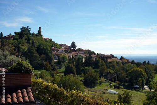 winery in the hills near Marmorito in Piemont