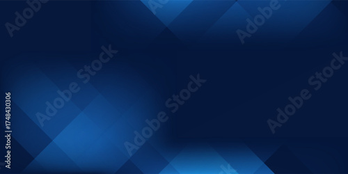 Simple dark navy blue silver abstract pattern background. Geometric shape. Line triangle angle fold polygon abstract simple art modern