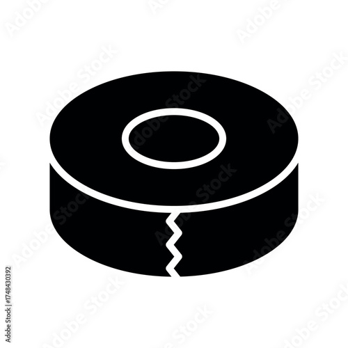 Electrical Tape Icon Vector Illustration