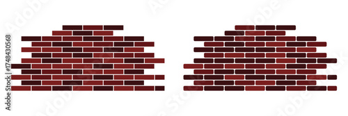 Simple set of wall icons in trendy line style. Modern vector symbols, isolated on a white background.