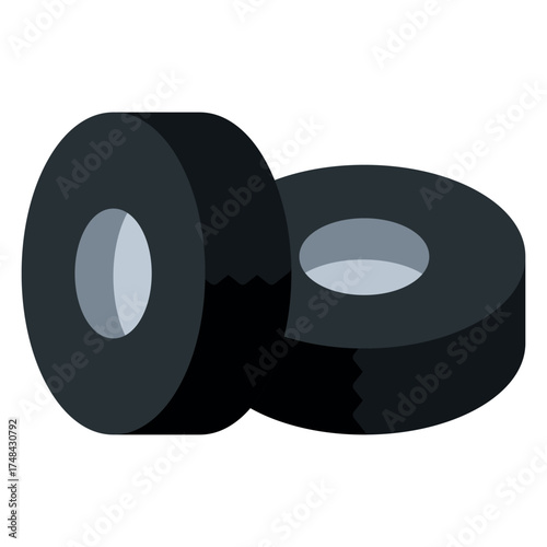 Electrical Tape Icon Vector Illustration