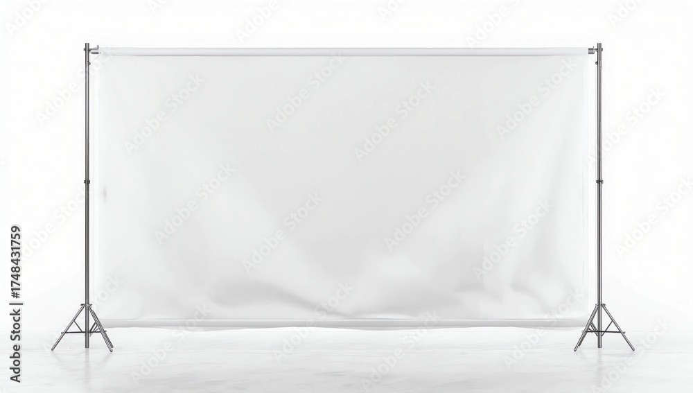 Fototapeta premium Blank Banner Billet Press Wall