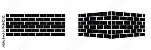 Wall vector icon, building symbol. Modern, simple flat vector illustration for web site or mobile app