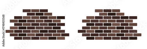 Brick wall icon sign symbol vector