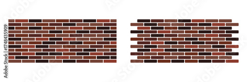 Wall Icon in trendy flat style isolated on white background. Wall brick symbol vector design. Brick wall, firewall icon. Isometric template for web design in flat style. Vector illustration.