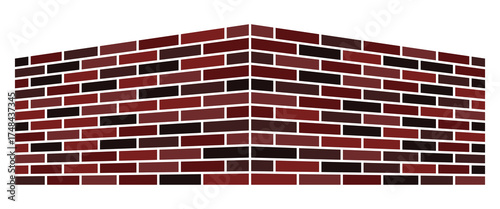 Brick construction icon vector sign symbol isolated. Wall icon set. Collection of high quality web pictograms in modern flat style. Black wall symbol for web design and mobile app on white background