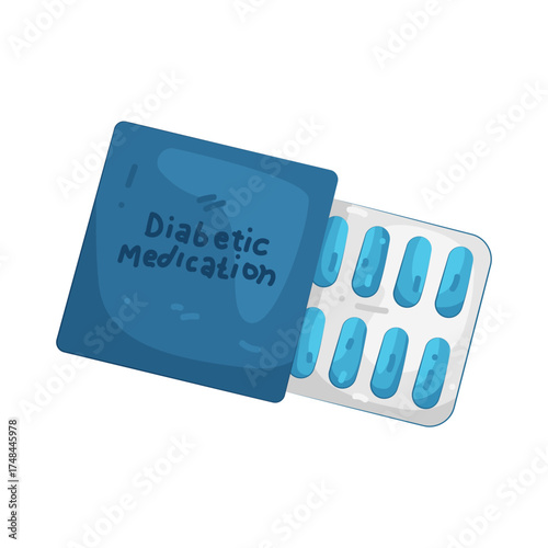 Illustration of Diabetic Medication 