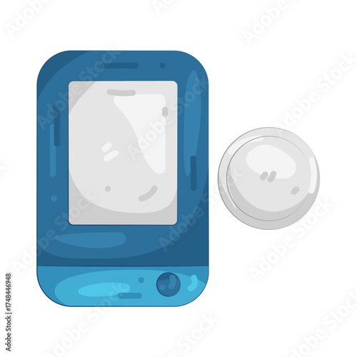 Illustration of continuous glucose monitoring devices