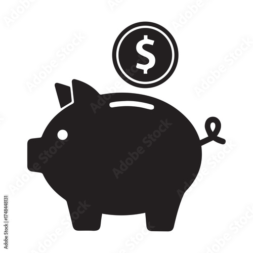 piggy bank with dollar sign