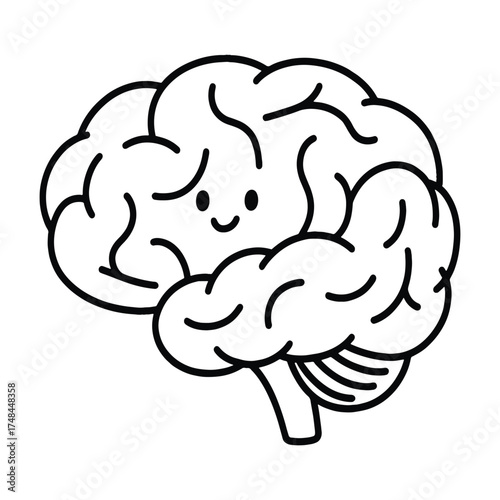 human brain vector illustration