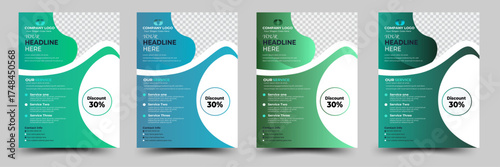 Corporate business flyer design layout template, Brochure design, natural shape, layout.