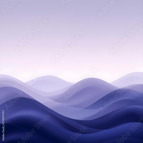 Violet Gradient Flow – Calm Abstract Waves