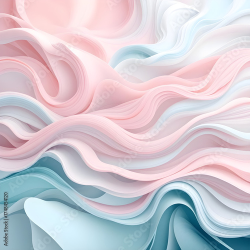 Pastel Silk Flow – Abstract Soft Waves