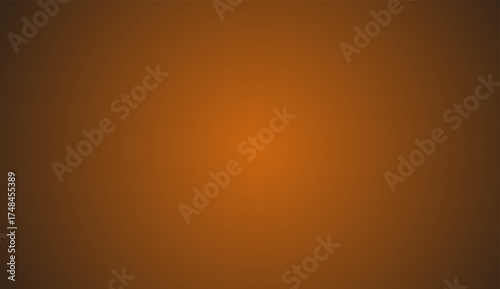 Abstract circular bright orange gradient abstraction wallpaper template. Orange Gradation background. Perfect for Halloween, autumn, thanksgiving, warm designs. Vector