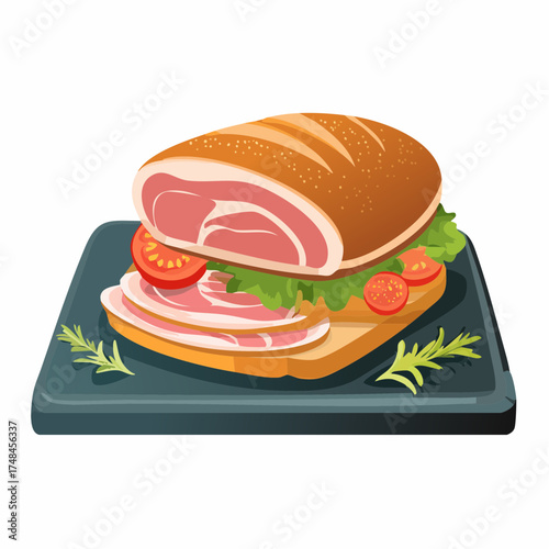 Schinkensandwich