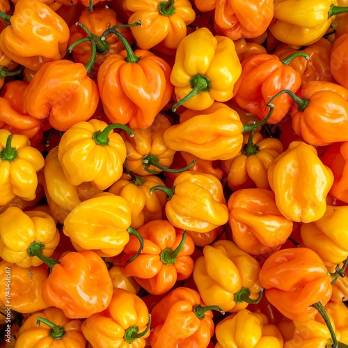 Hintergrund  scotch bonnet peppers