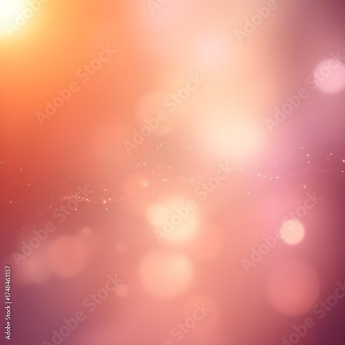 Golden Light Bokeh Background – Festive Abstract Glow