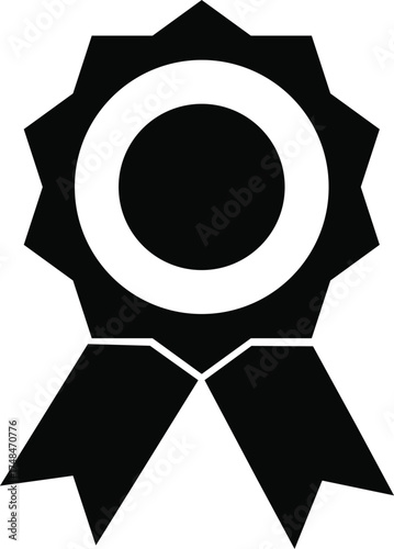 Award ribbon icon and symbol
