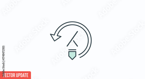 Version history icon showing rollback arrow and document shield.