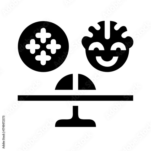 Balancing positive and negative emotions on a scale