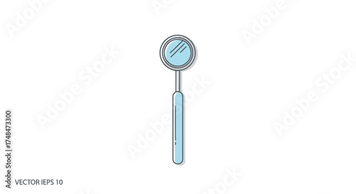 Dental Mirror: A Round Reflective Instrument for Oral Examination and Hygiene.