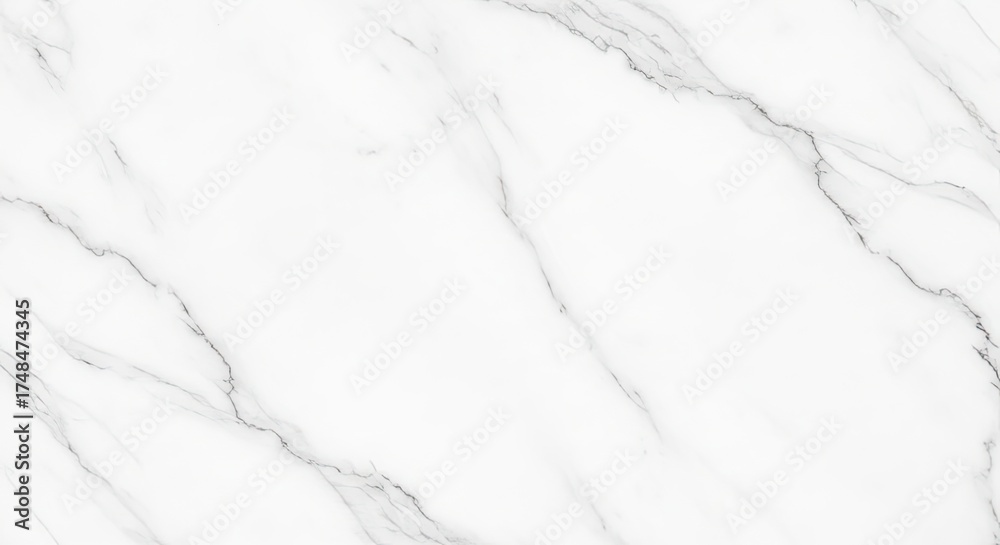 Obraz premium Elegant Full White Marble Texture with Gray Veins Abstract Background