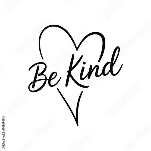 Be kind .Vector EPS