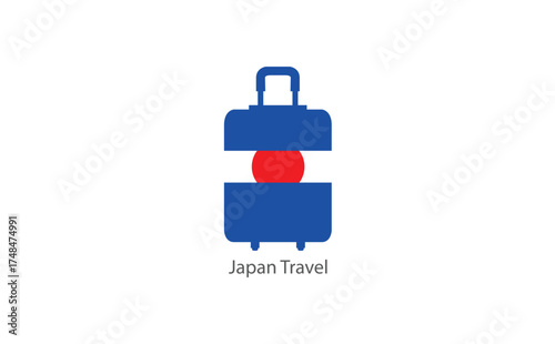 Japan travel and tour logo icon template