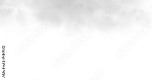 single white cloud with transparent background
