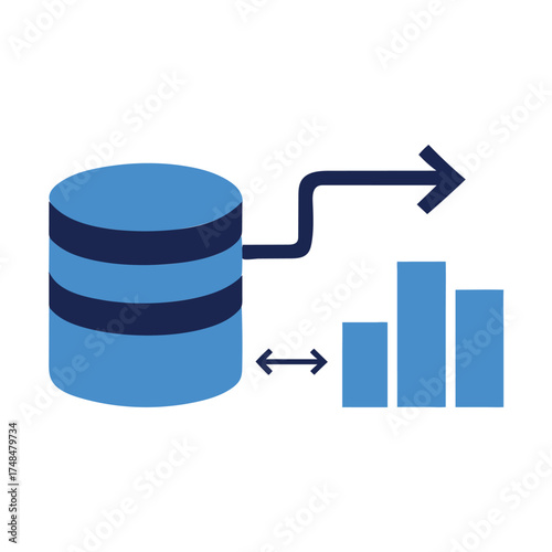 Data Database Analytics Reporting Chart Icon