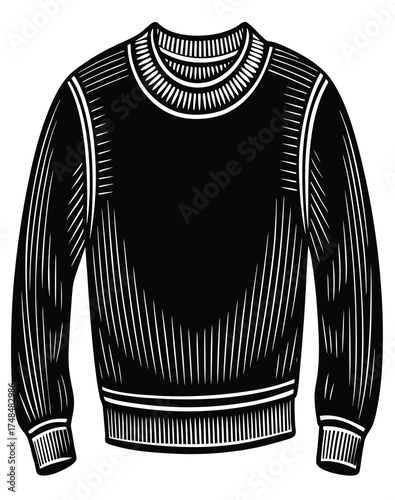 White and black t-shirts and polo shirts, essential clothing items, are shown as isolated garments for fashion and design apparel