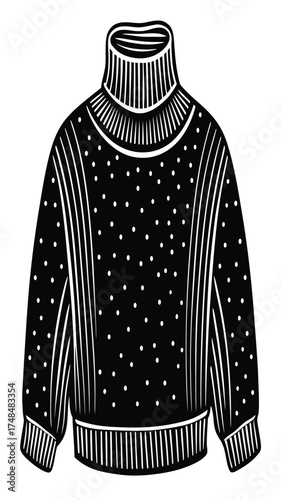 Blue shirt and sweater isolated on white background