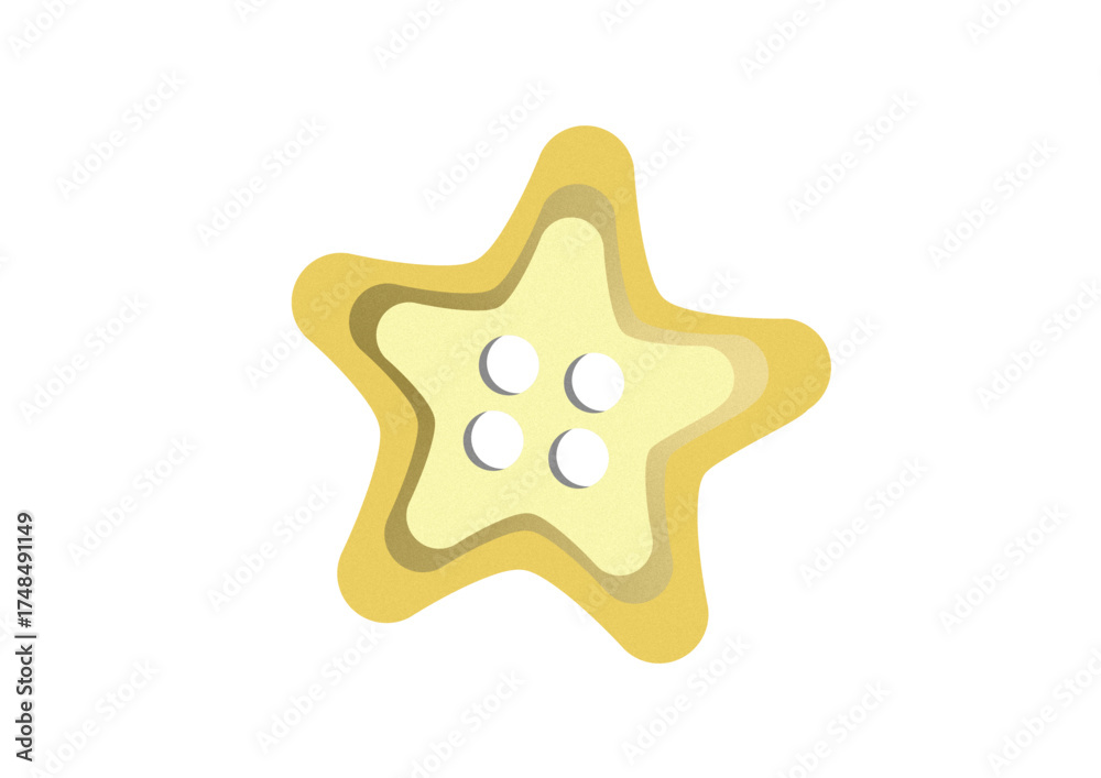 Obraz premium golden star on white background