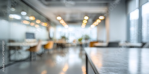 Wallpaper Mural Modern Office Interior with Bright Lighting and Contemporary Furniture Torontodigital.ca