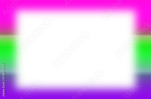 Wallpaper Mural Abstract glowing  transparent background with neon gradient frame in pink, green, violet tones. Perfect for digital poster design, web banner, invitation, card, presentation, or modern advertisement Torontodigital.ca